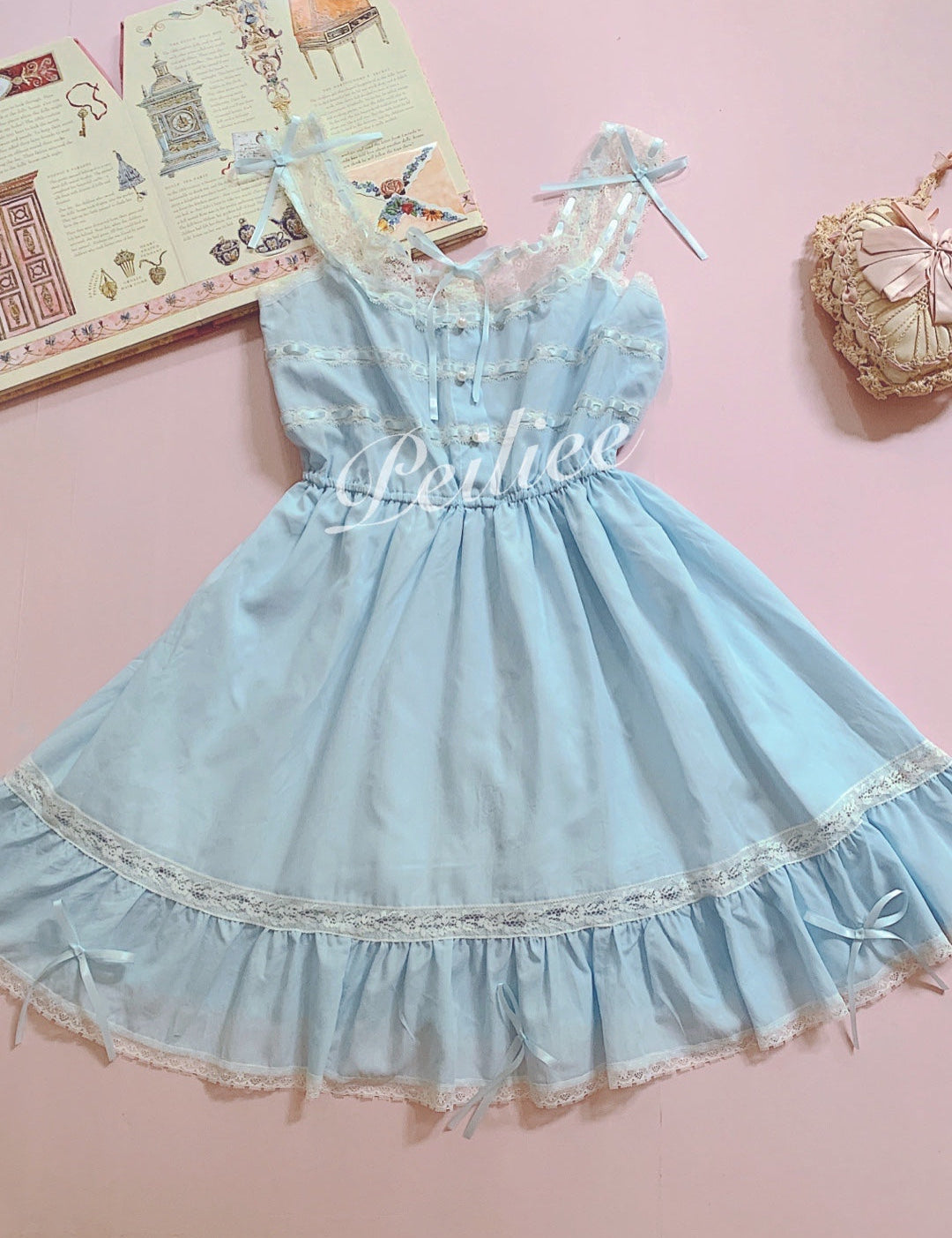 Get trendy with [Peiliee Design] Lily Garden Dress -  available at Peiliee Shop. Grab yours for $49.90 today!