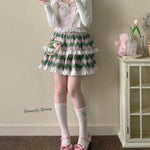 Get trendy with [Basic] Strawberry Cheese Cake Lace Top - Top available at Peiliee Shop. Grab yours for $19.90 today!