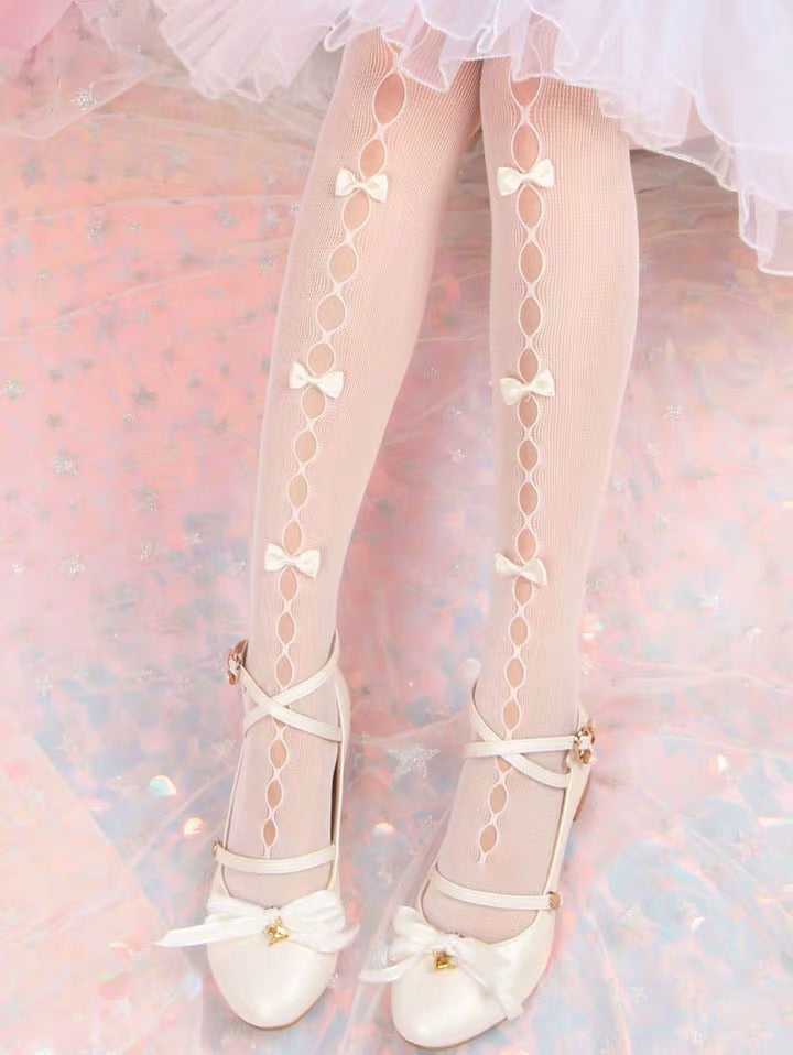 Get trendy with Ribbon Doll Lace Stocking - Stocking available at Peiliee Shop. Grab yours for $18 today!