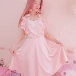 Get trendy with [Sample Sale] Peiliee 2 Years Anniversary The Dreamy Velvet Dress And Cotton Dress Set -  available at Peiliee Shop. Grab yours for $35 today!