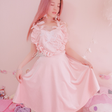 Get trendy with [Sample Sale] Peiliee 2 Years Anniversary The Dreamy Velvet Dress And Cotton Dress Set -  available at Peiliee Shop. Grab yours for $35 today!