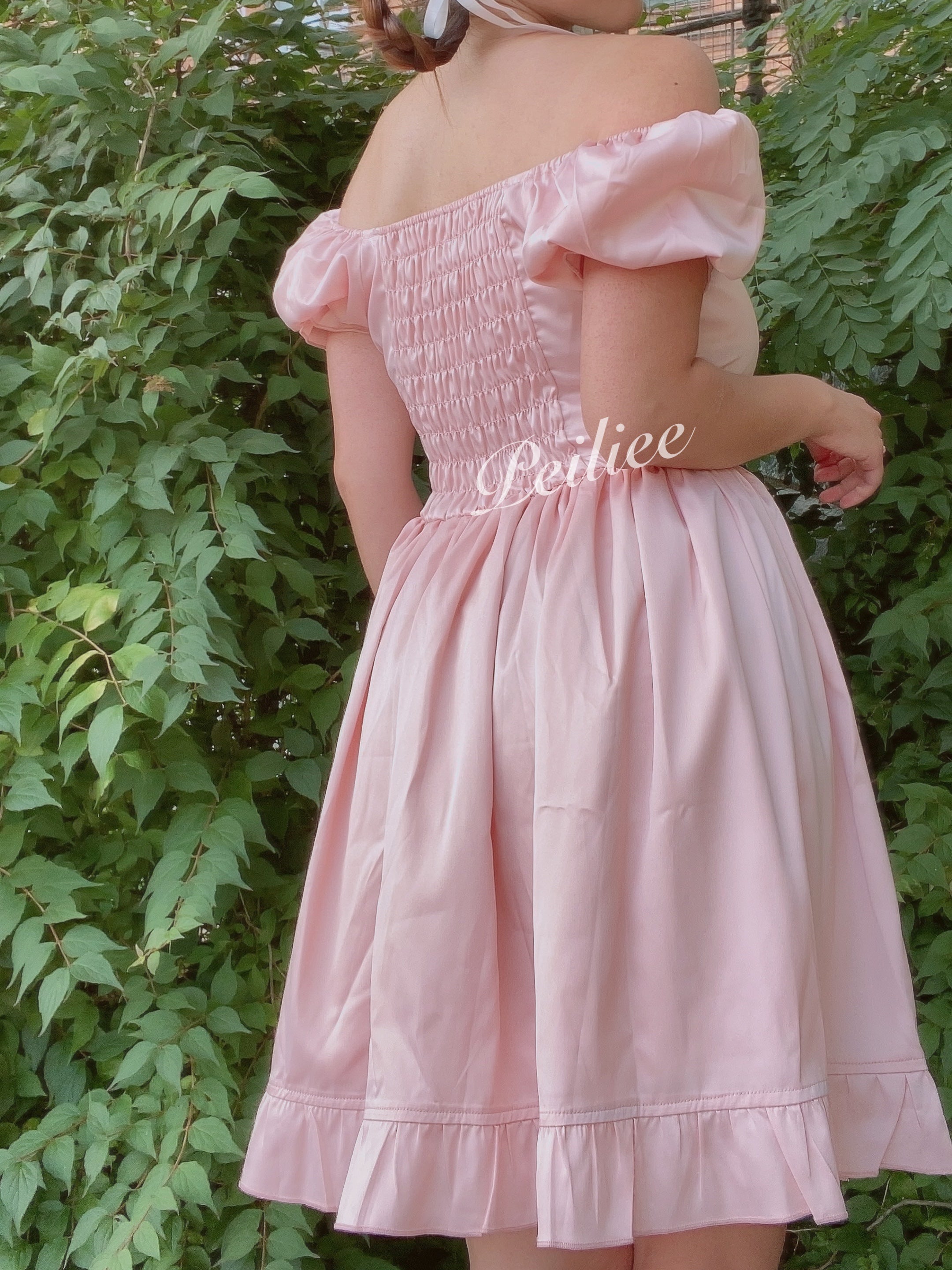 Get trendy with [Peiliee Design 5 years anniversary] Sakura Soft Satin Dress Set - Dresses available at Peiliee Shop. Grab yours for $45 today!
