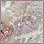 Get trendy with [Basic] Strawberry Cheese Cake Lace Top - Top available at Peiliee Shop. Grab yours for $19.90 today!