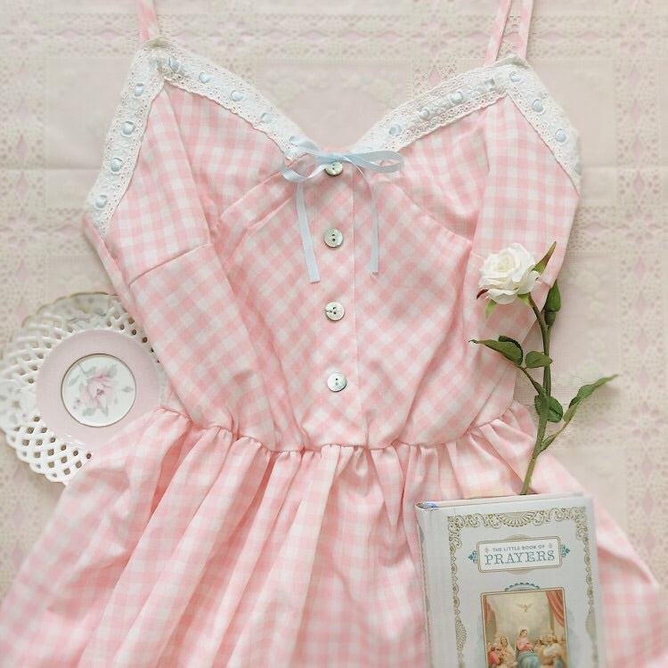 Get trendy with [Exclusive to PeilieeShop] Orange Blossom Gingham Dress -  available at Peiliee Shop. Grab yours for $42 today!