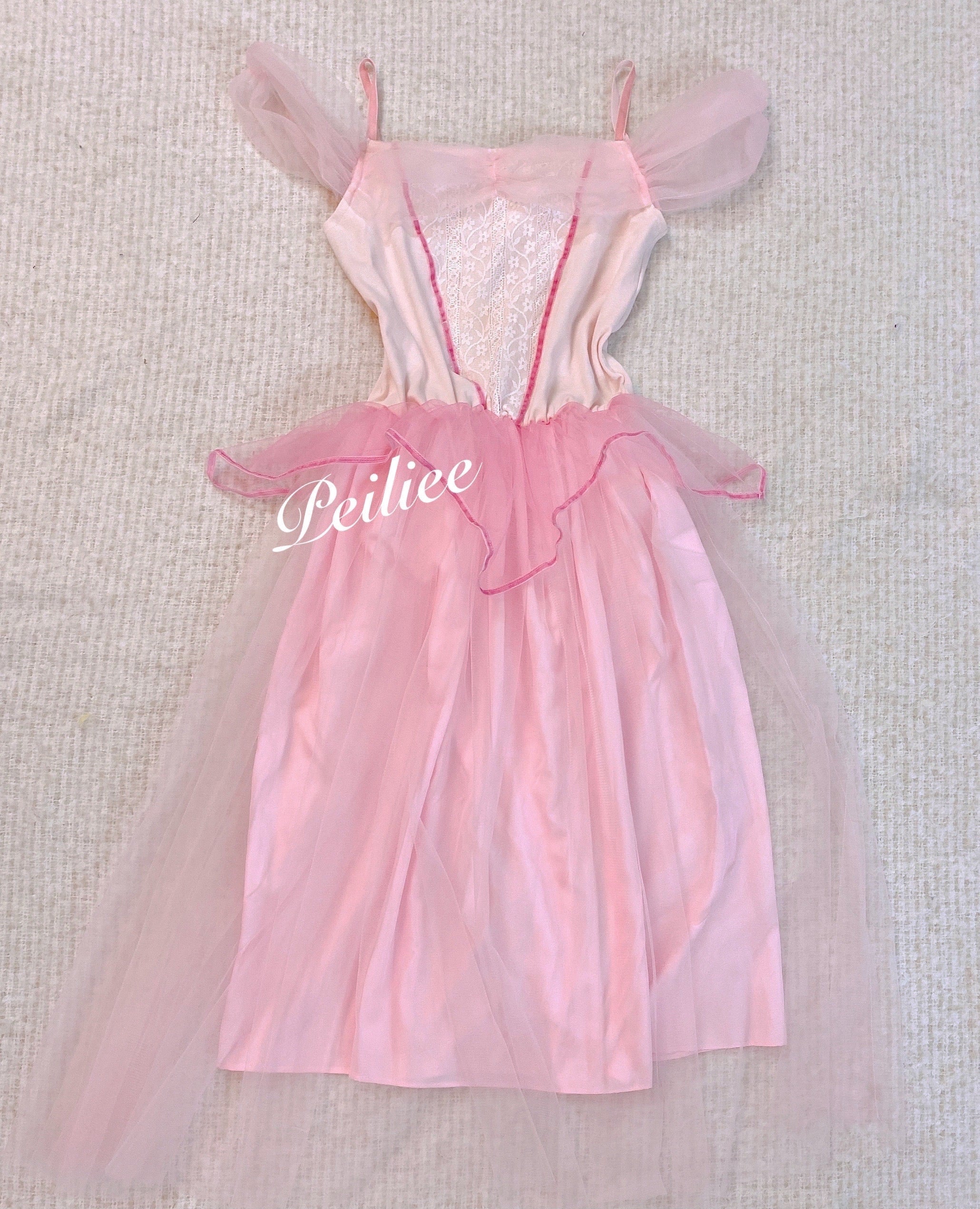 Get trendy with [Customized] Sleeping Beauty Princess Dress in pink -  available at Peiliee Shop. Grab yours for $79.90 today!