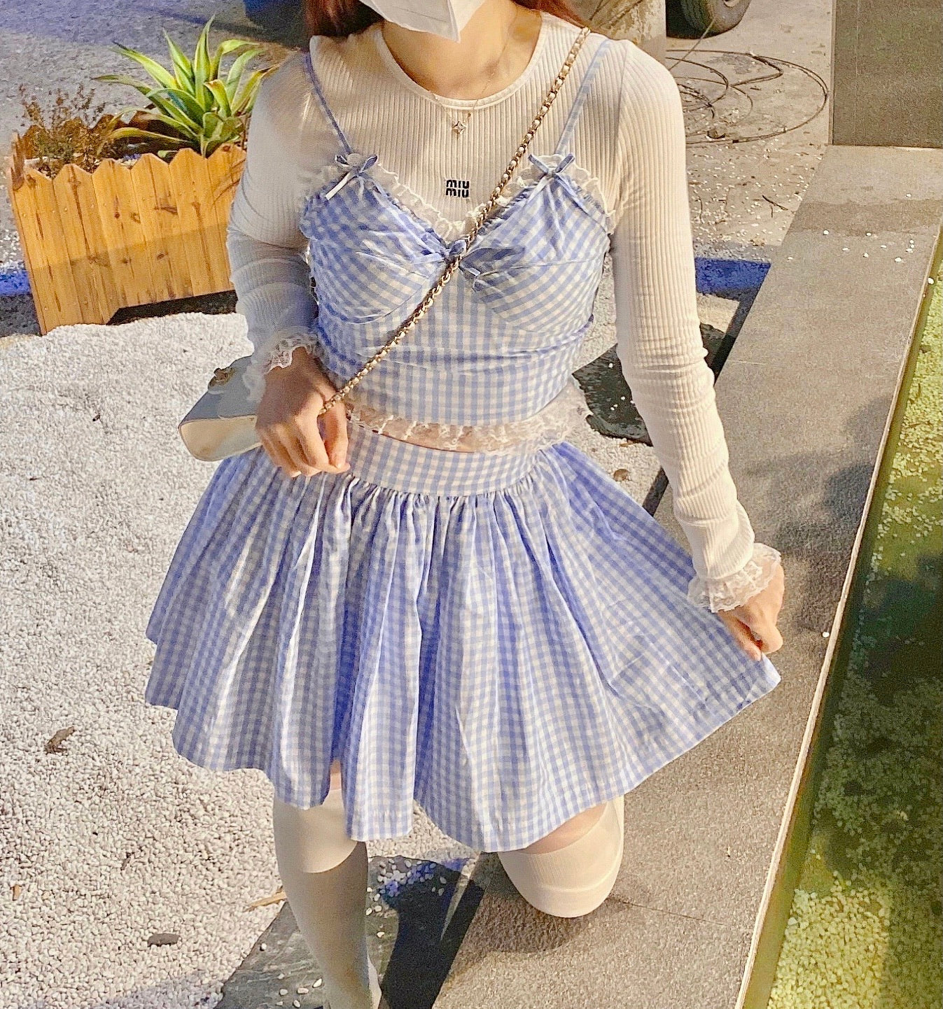 Get trendy with [Customized] Berry Dreams Gingham Set -  available at Peiliee Shop. Grab yours for $58 today!