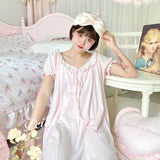 Get trendy with [Made by Peiliee] Love is two hearts as one cotton sleepwear loungewear dress - Dress available at Peiliee Shop. Grab yours for $39.90 today!