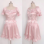 Get trendy with [Peiliee Design 5 years anniversary] Sakura Soft Satin Dress Set - Dresses available at Peiliee Shop. Grab yours for $45 today!