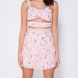 Get trendy with [From Sweden] Floral Heaven Mini Dress Set -  available at Peiliee Shop. Grab yours for $24 today!
