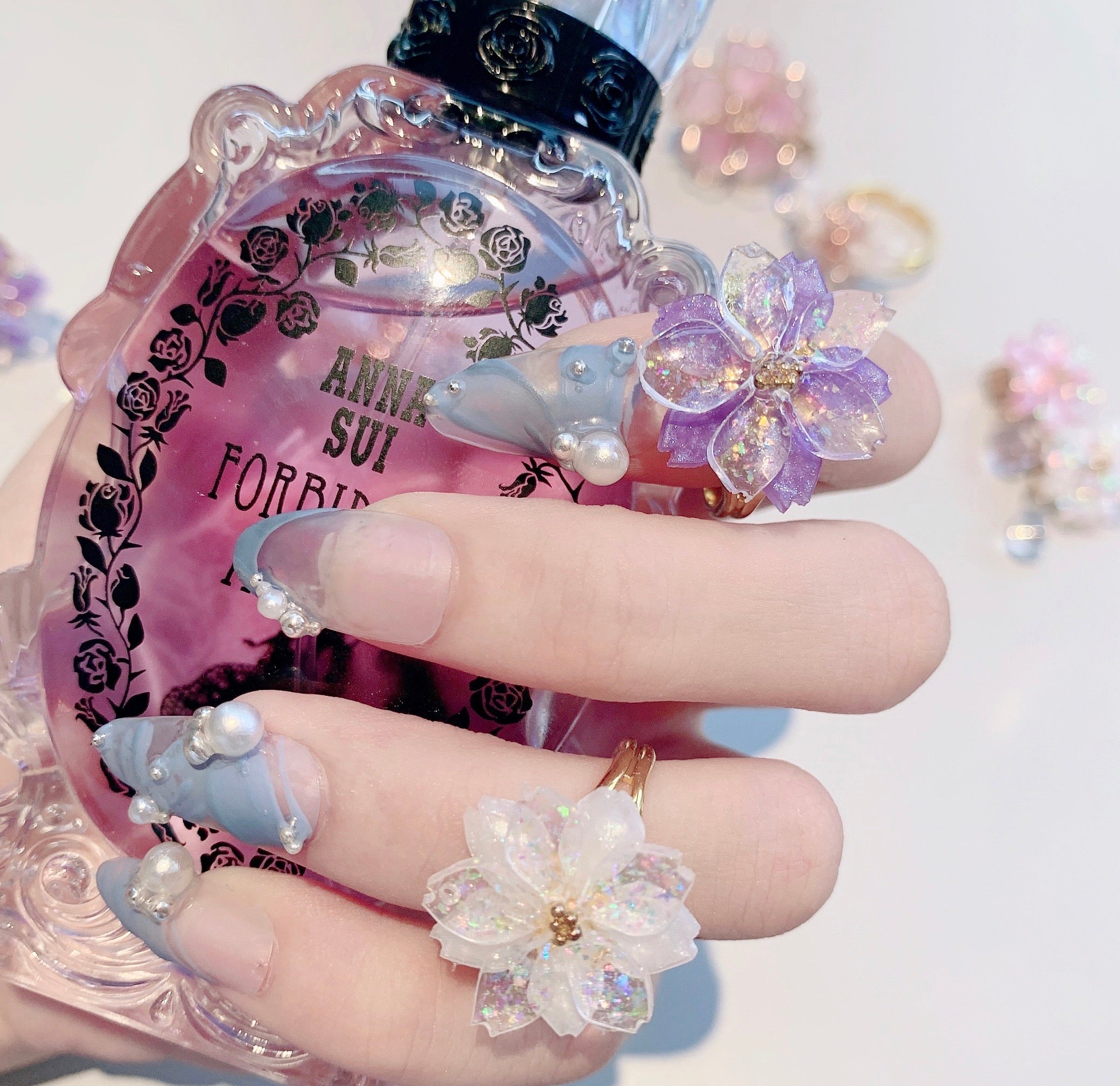 Get trendy with Sakura Rain Fairy Dream Handmade Ring Hairpin Necklace Set -  available at Peiliee Shop. Grab yours for $15 today!