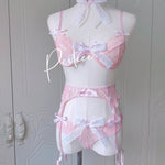 Get trendy with [Handmade Lingerie] Soft Rose Lingerie Set -  available at Peiliee Shop. Grab yours for $29.50 today!