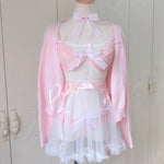 Get trendy with [Handmade Lingerie] Soft Rose Lingerie Set -  available at Peiliee Shop. Grab yours for $29.50 today!