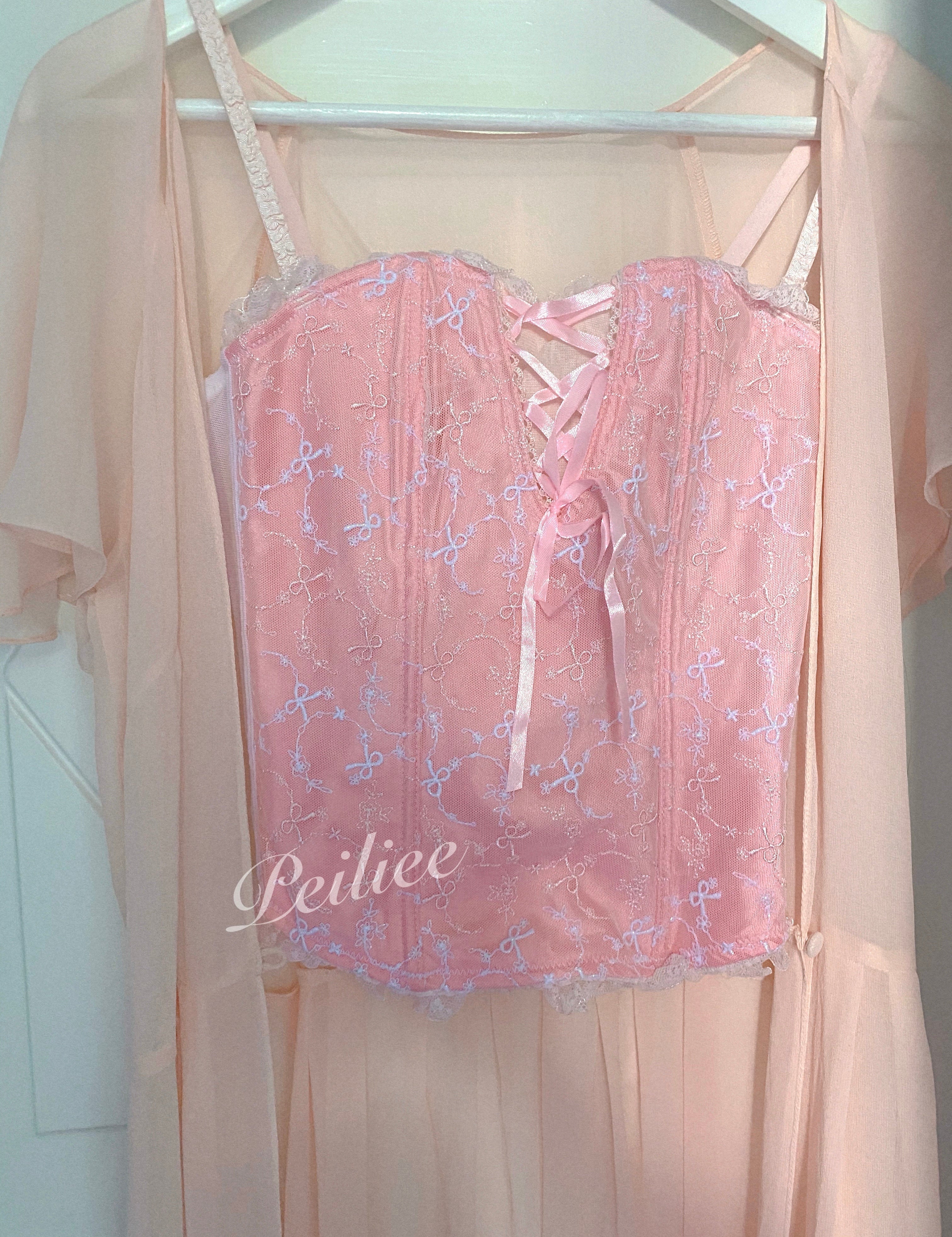 Get trendy with [Only 1 Made] Cottage Rose Corset -  available at Peiliee Shop. Grab yours for $55 today!