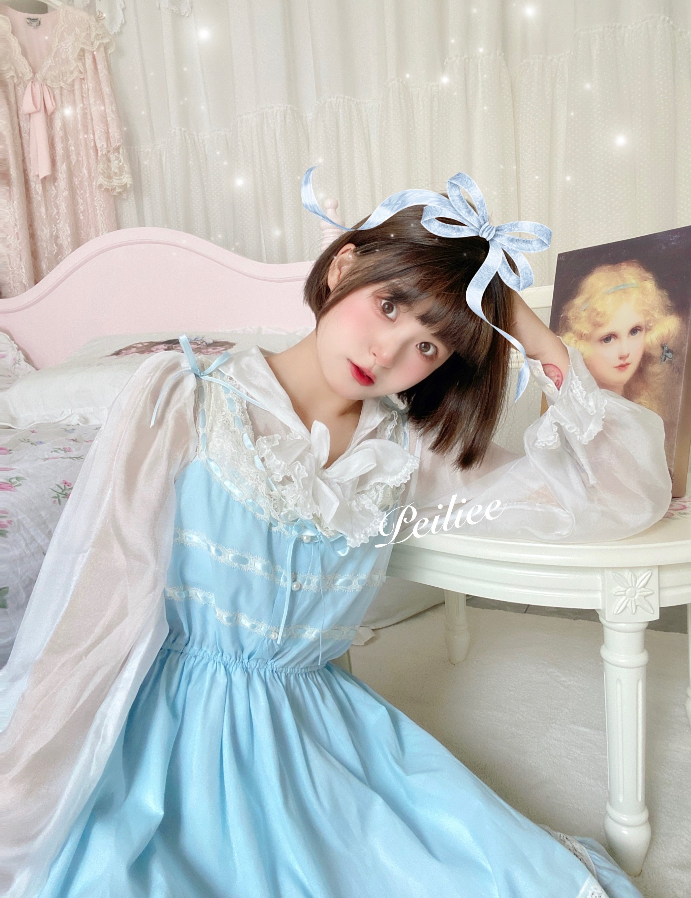 Get trendy with [Peiliee Design] Lily Garden Dress -  available at Peiliee Shop. Grab yours for $49.90 today!