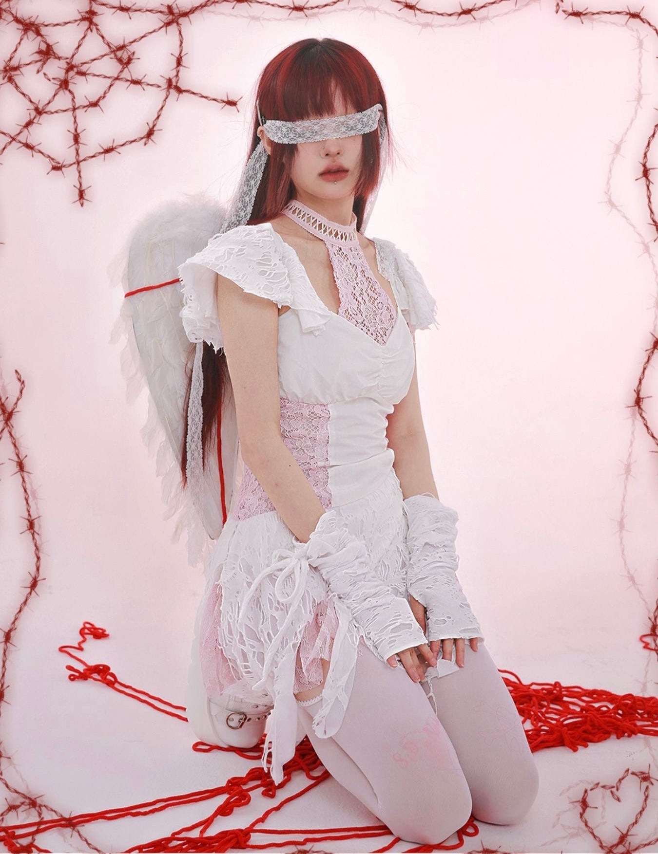 Get trendy with [Evil Tooth] Raguel - the redemption angel mini dress - Dresses available at Peiliee Shop. Grab yours for $65 today!