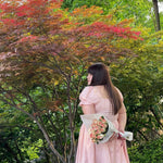 Get trendy with [Peiliee Design 5 years anniversary] Sakura Soft Satin Dress Set - Dresses available at Peiliee Shop. Grab yours for $45 today!