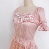 Get trendy with [Peiliee Design 5 years anniversary] Sakura Soft Satin Dress Set -  available at Peiliee Shop. Grab yours for $45 today!