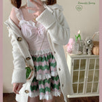 Get trendy with [Basic] Strawberry Cheese Cake Lace Top - Top available at Peiliee Shop. Grab yours for $19.90 today!
