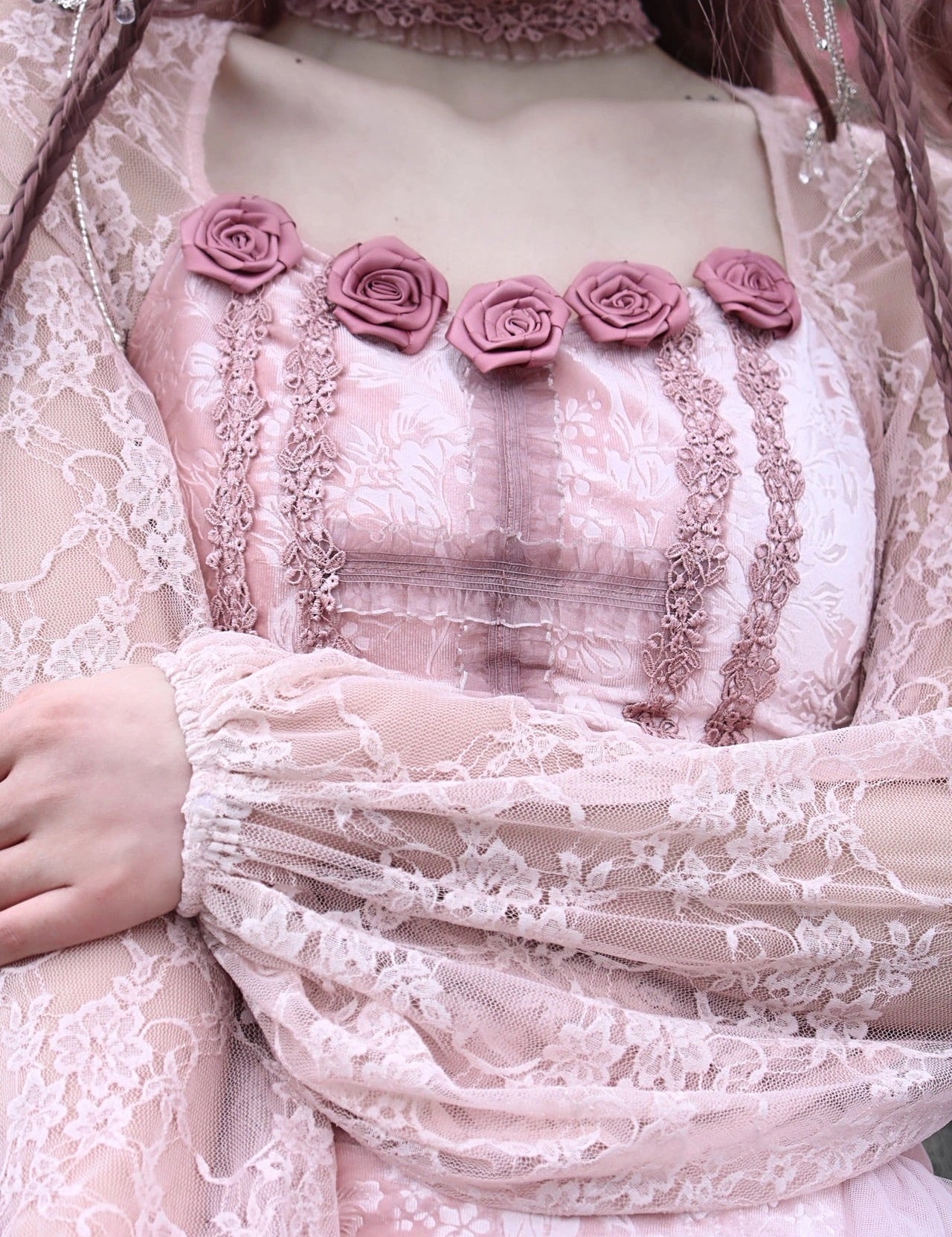 Get trendy with Sakura Dusk 3D Rose Corset top set - Shirts & Tops available at Peiliee Shop. Grab yours for $48.50 today!