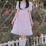 Get trendy with Rose Mist French Romantic Dress -  available at Peiliee Shop. Grab yours for $58 today!