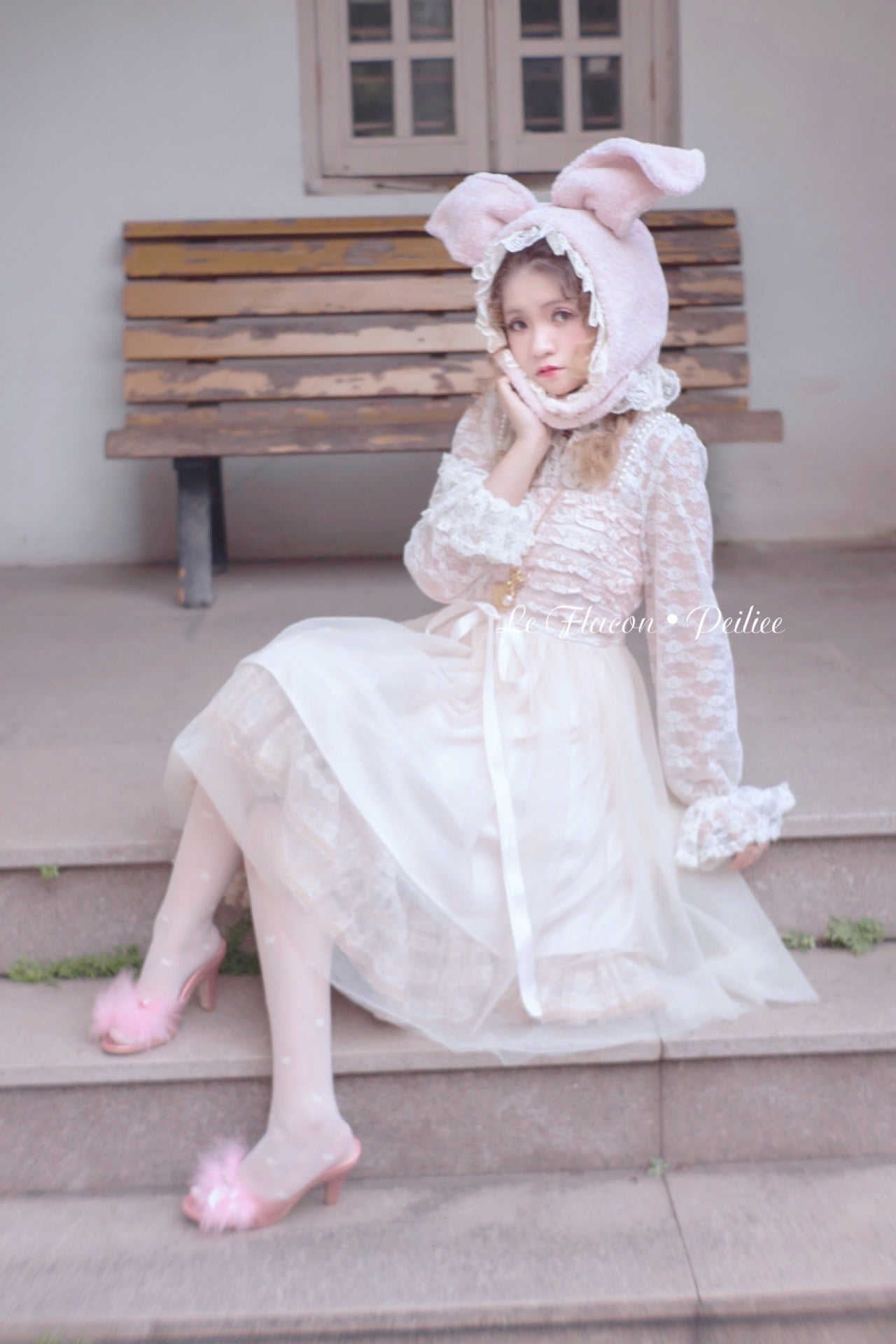 Get trendy with [Premium Selected] Limited Edition Le Flacon First Love Rose Lace Vintage Dress -  available at Peiliee Shop. Grab yours for $59.90 today!