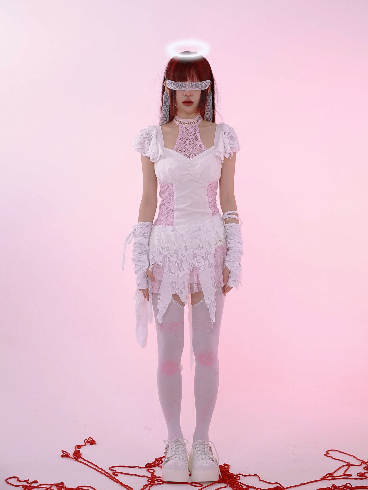 Get trendy with [Evil Tooth] Raguel - the redemption angel mini dress - Dresses available at Peiliee Shop. Grab yours for $65 today!
