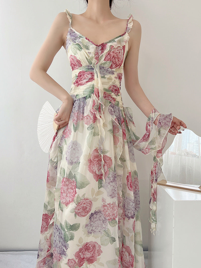 Get trendy with Flower Fairy Floral Dress - Dresses available at Peiliee Shop. Grab yours for $48 today!