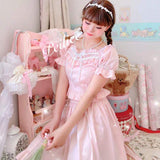 Get trendy with [Peiliee Design 5 years anniversary] Sakura Soft Satin Dress Set -  available at Peiliee Shop. Grab yours for $45 today!