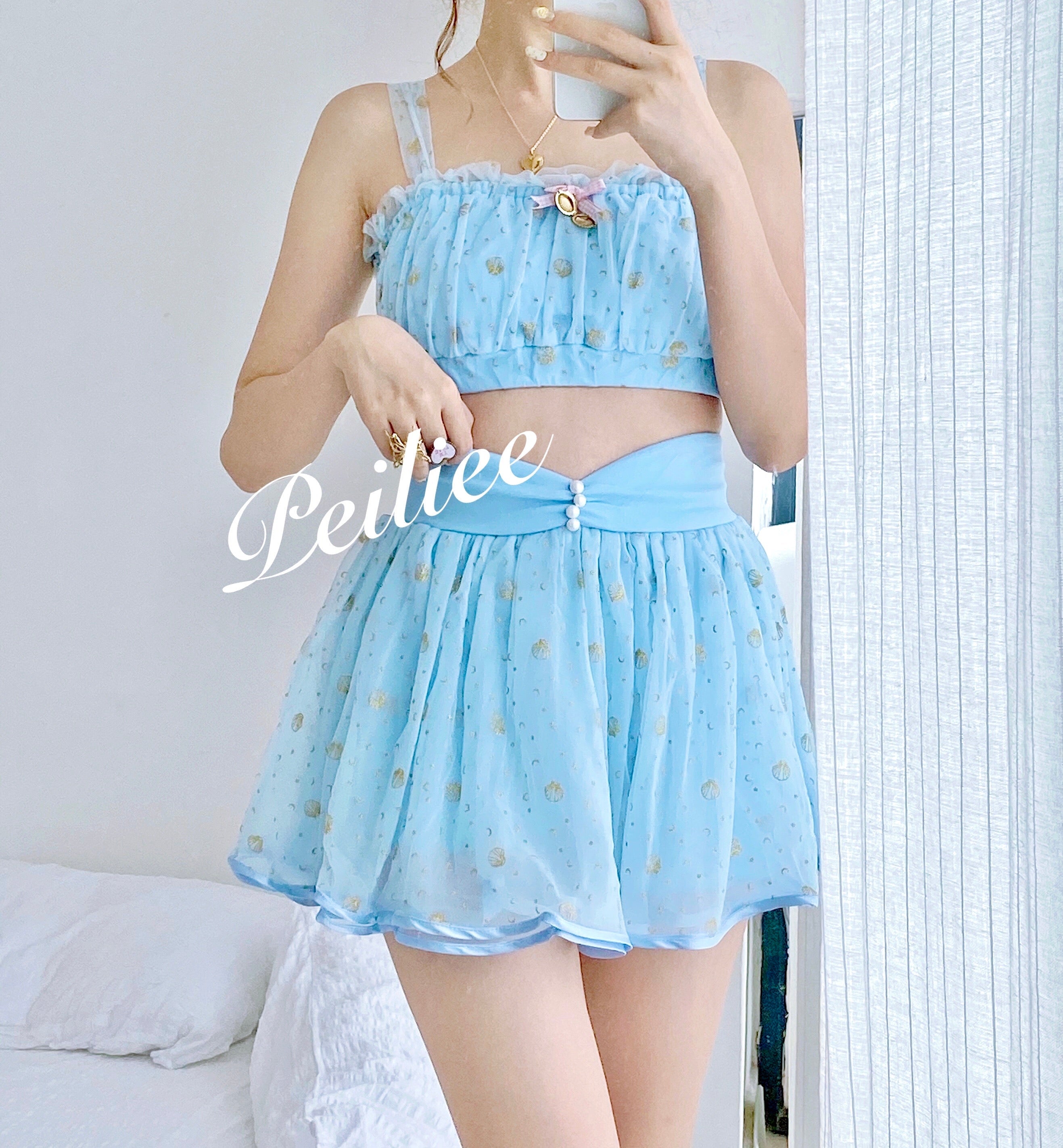 Get trendy with [New Version] Fantasy mermaid glitter dress - physical available at Peiliee Shop. Grab yours for $30 today!