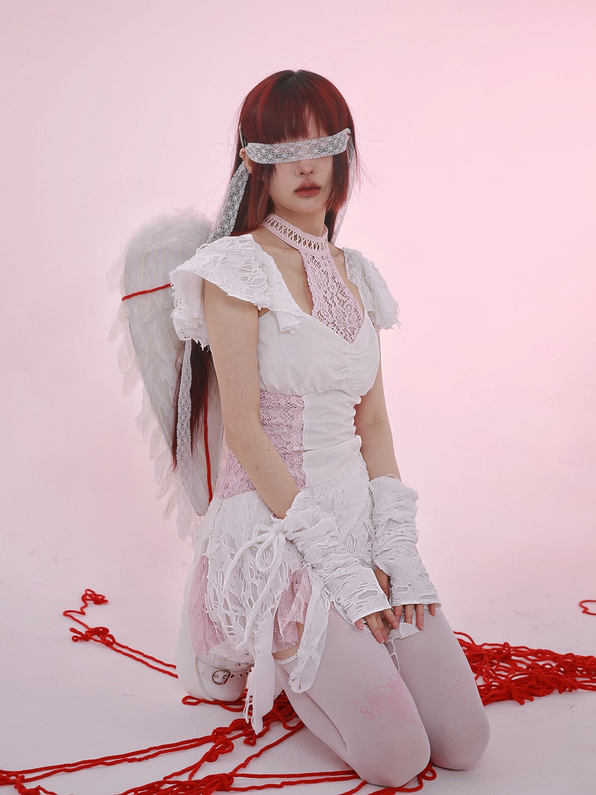Get trendy with [Evil Tooth] Raguel - the redemption angel mini dress - Dresses available at Peiliee Shop. Grab yours for $65 today!