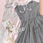 Get trendy with Ballet Dream Babydoll Ballerina gingham dress - Dress available at Peiliee Shop. Grab yours for $36 today!