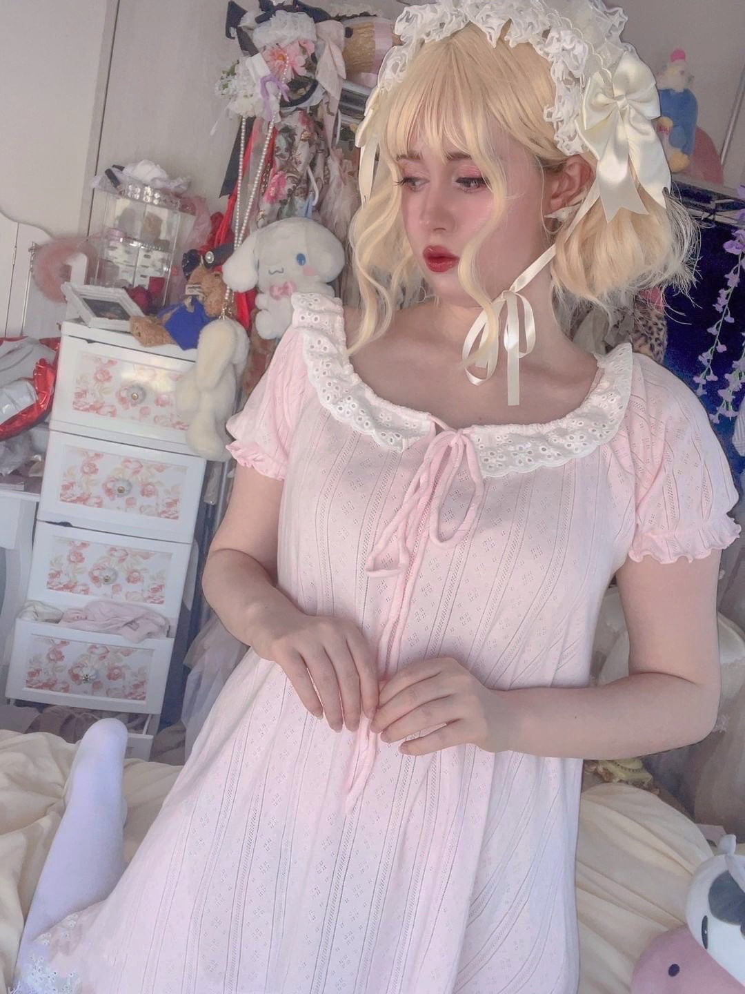 Get trendy with [Peiliee Design] Love is two hearts as one cotton sleepwear loungewear dress Christmas - Dress available at Peiliee Shop. Grab yours for $39.90 today!