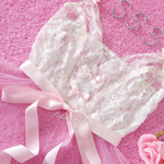 Get trendy with Handmade Angelic Poupee Peche Pink Bodysuit - physical available at Peiliee Shop. Grab yours for $45 today!