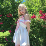 Get trendy with [Pre-order] Ribbon Babydoll Mini Dress -  available at Peiliee Shop. Grab yours for $45 today!