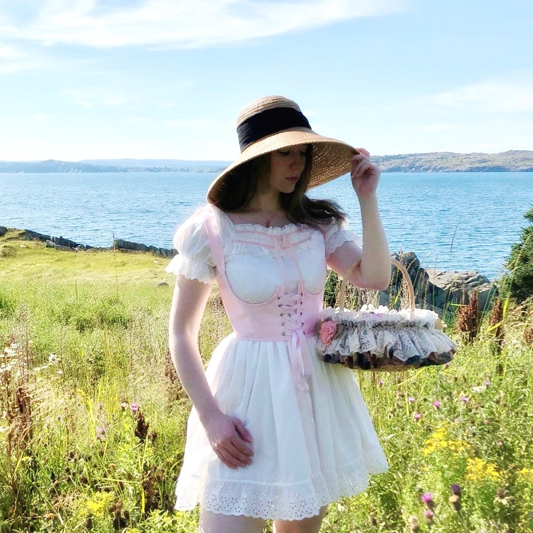 Get trendy with [Peiliee Design] Swan Lake Doll Puff Sleeve Version  Dress - Dress available at Peiliee Shop. Grab yours for $55 today!