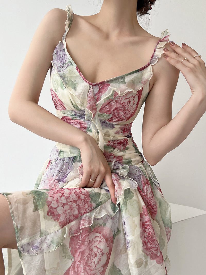 Get trendy with Flower Fairy Floral Dress - Dresses available at Peiliee Shop. Grab yours for $48 today!