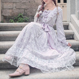 Get trendy with [Premium Selected] The Stray Canaries Lavender Lace OP Le Flacon -  available at Peiliee Shop. Grab yours for $149 today!