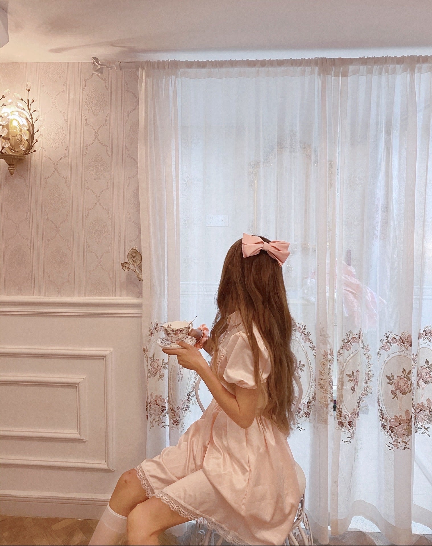 Get trendy with [Premium Selected] Midsummer night dream babydoll satin dress -  available at Peiliee Shop. Grab yours for $45 today!