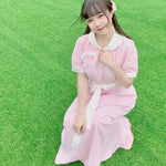 Get trendy with [Premium Selected] Arrived In Dream Land Gingham Dress (designer Rose Candy) -  available at Peiliee Shop. Grab yours for $45 today!