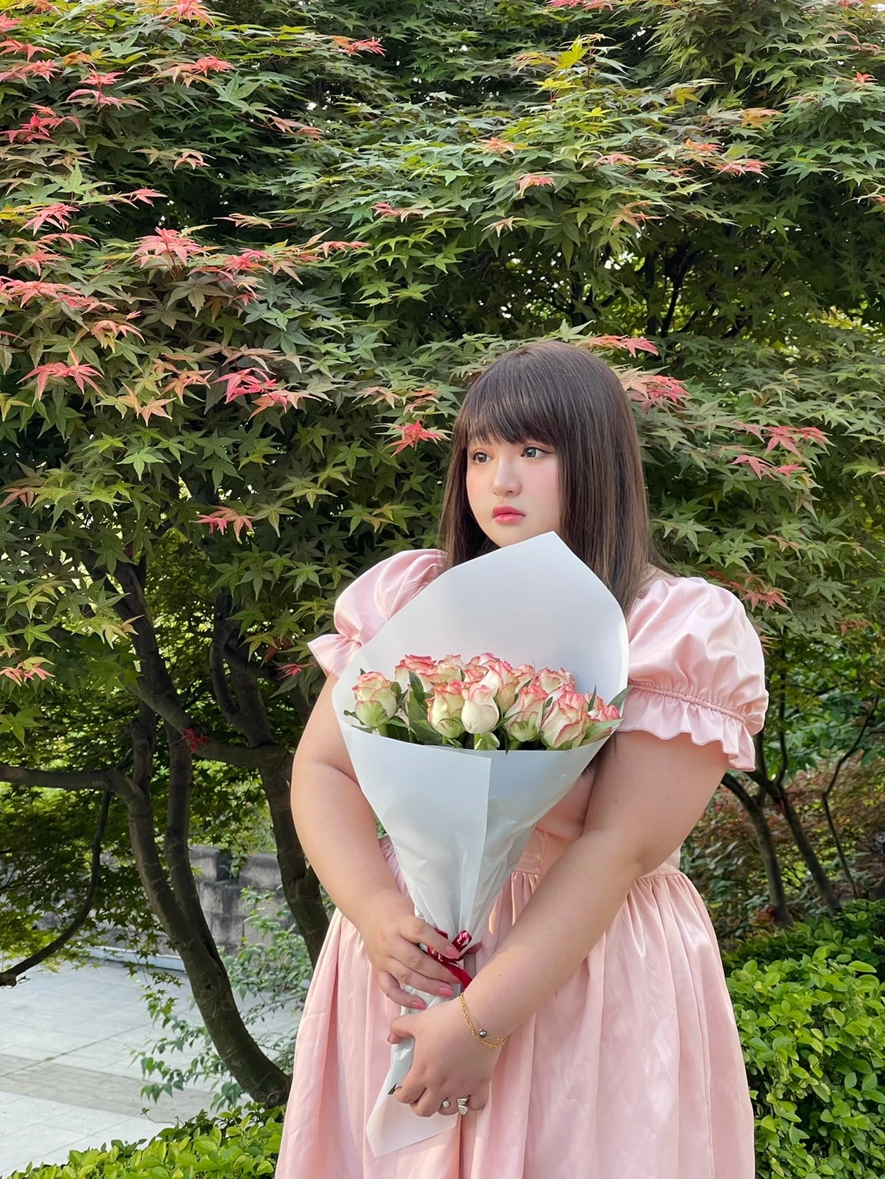 Get trendy with [Peiliee Design 5 years anniversary] Sakura Soft Satin Dress Set - Dresses available at Peiliee Shop. Grab yours for $45 today!