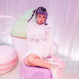 Get trendy with [Mid Season SALE] When Cotton Candy Met Peach Mousse Long Sleeve babydoll dress -  available at Peiliee Shop. Grab yours for $26 today!