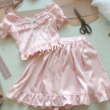Get trendy with [Peiliee Design 5 years anniversary] Sakura Soft Satin Dress Set -  available at Peiliee Shop. Grab yours for $45 today!