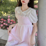 Get trendy with Rose Mist French Romantic Dress -  available at Peiliee Shop. Grab yours for $58 today!