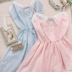 Get trendy with [Exclusive to PeilieeShop] Orange Blossom Gingham Dress -  available at Peiliee Shop. Grab yours for $42 today!