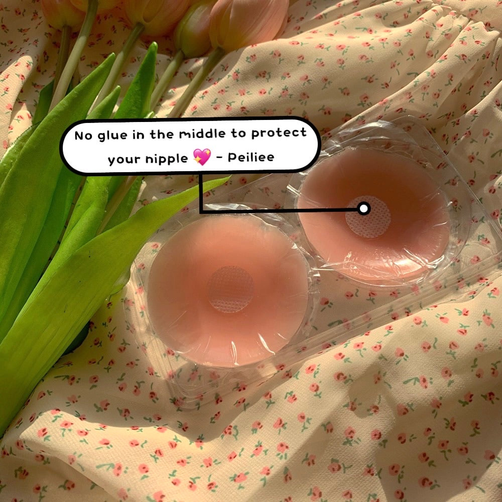 Get trendy with [Summer Must Have] Silicone Nipple Covers Reusable Freebra -  available at Peiliee Shop. Grab yours for $4.99 today!