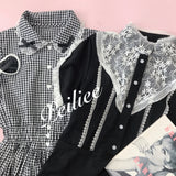 Get trendy with [By Peiliee] Afternoon Tea At Tiffany Gingham Babydoll Mini Dress Lolita 1997 style -  available at Peiliee Shop. Grab yours for $49.90 today!