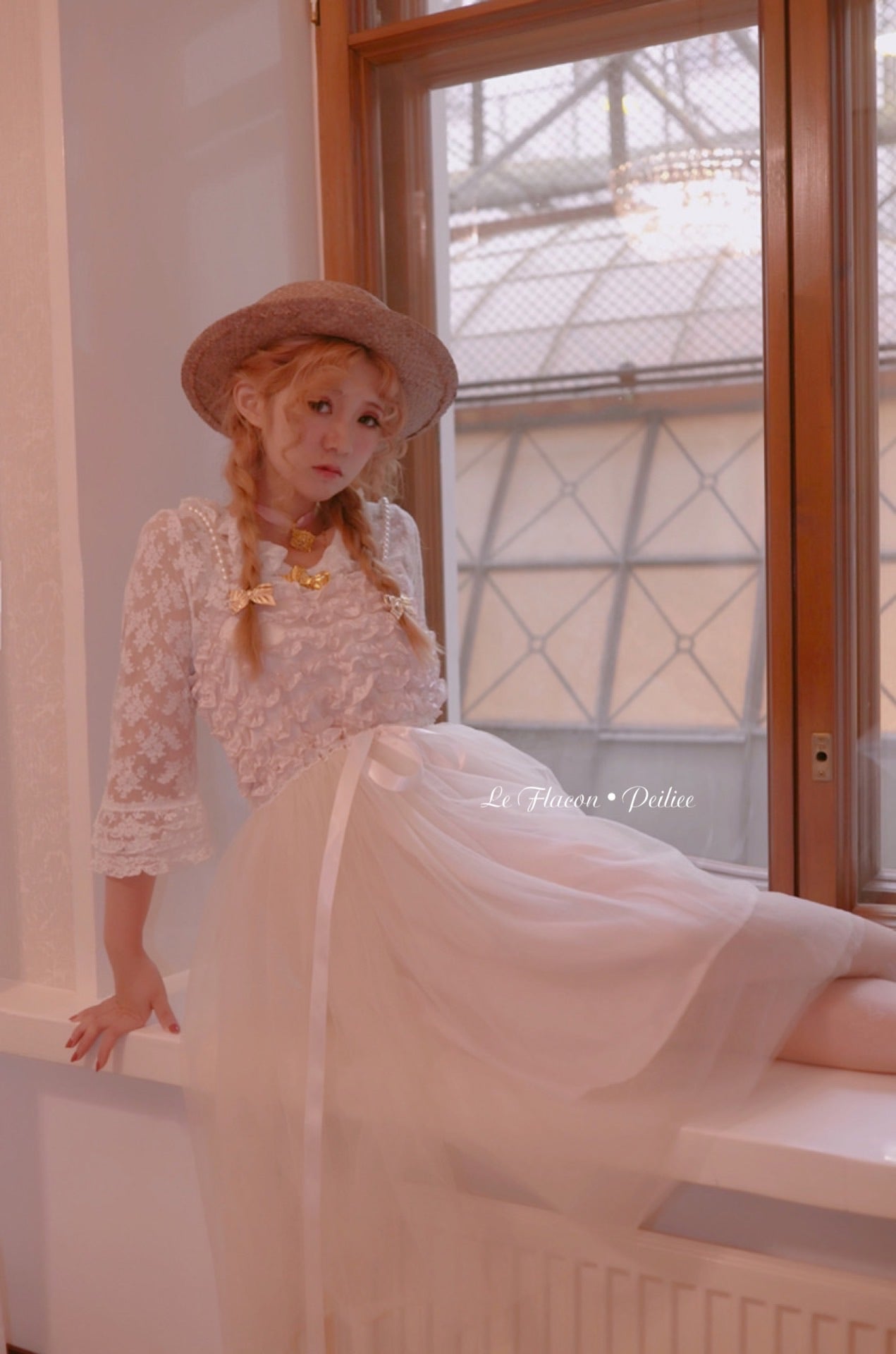 Get trendy with [Premium Selected] Limited Edition Le Flacon First Love Rose Lace Vintage Dress -  available at Peiliee Shop. Grab yours for $59.90 today!