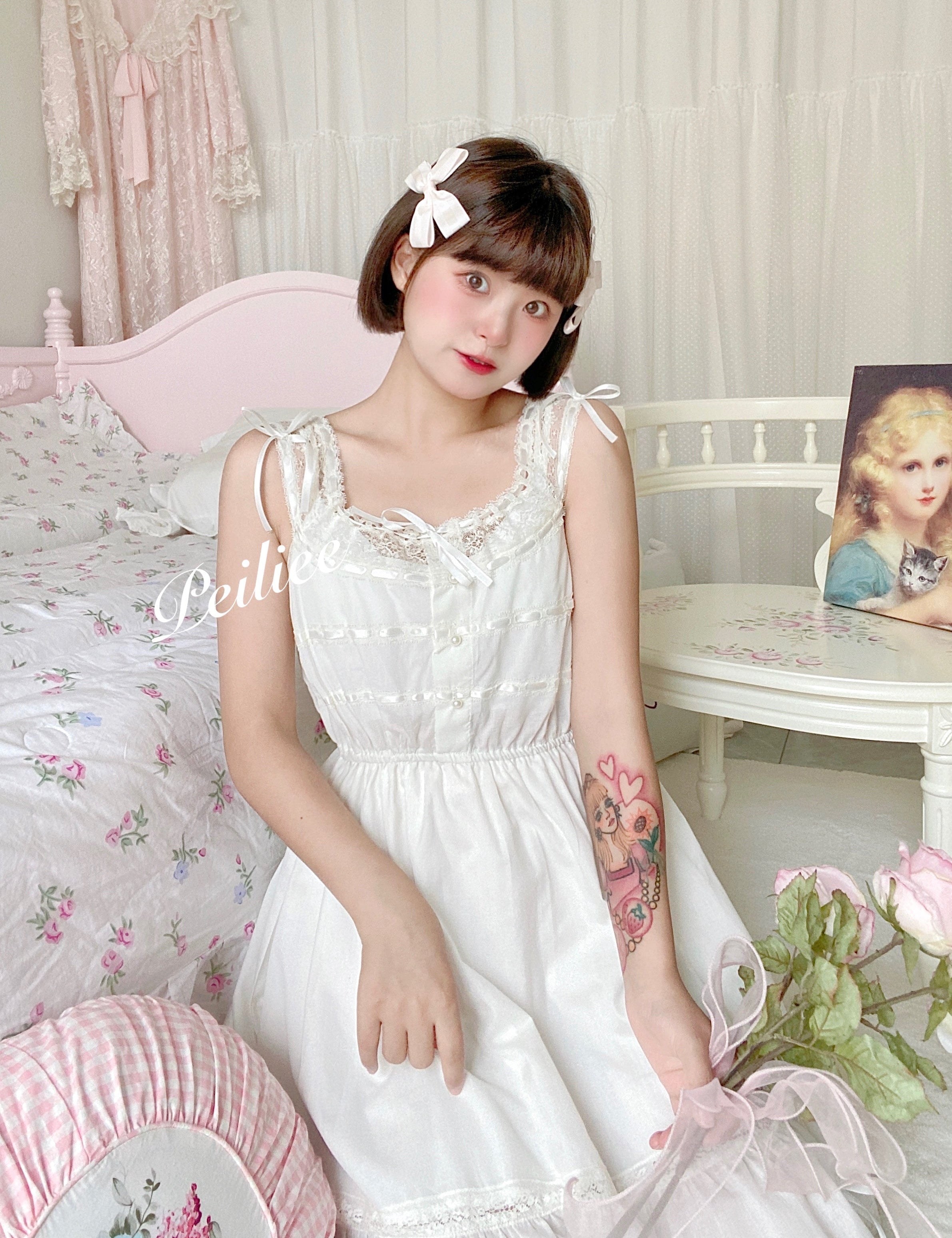 Get trendy with [Peiliee Design] Lily Garden Dress -  available at Peiliee Shop. Grab yours for $49.90 today!