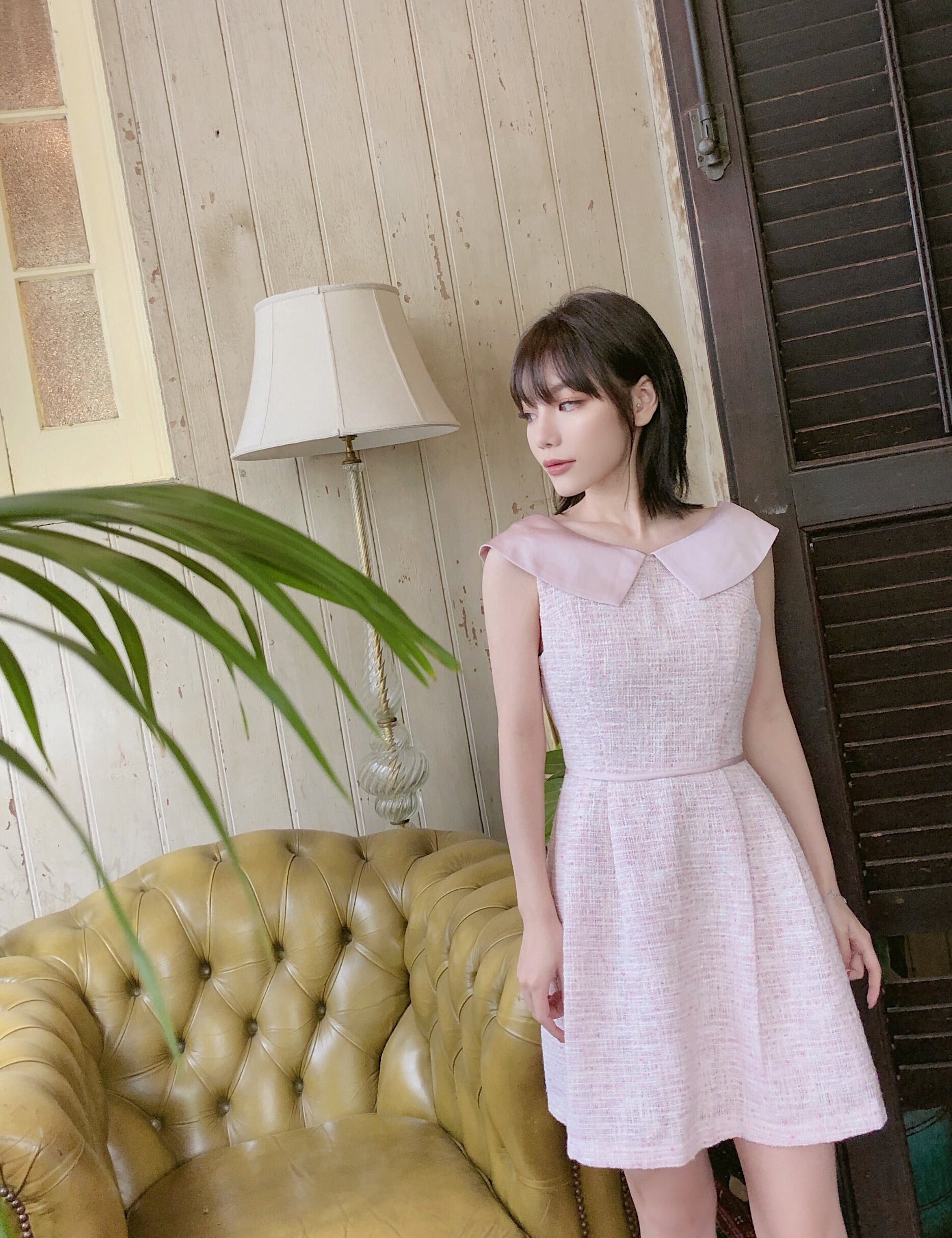 Get trendy with [Mid Season sale] Lady Coco Tweed Dress -  available at Peiliee Shop. Grab yours for $42 today!