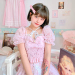 Get trendy with Soft Blossom Floral Chiffon Dress Set -  available at Peiliee Shop. Grab yours for $39.90 today!